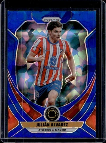 Julian Alvarez 2025 Panini Prizm Blue Ice /175