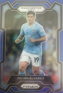 Julian Alvarez 2023 Panini Prizm Blue Prizm /299