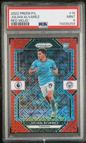 Julian Alvarez 2022 Panini Prizm Red Mojo /99