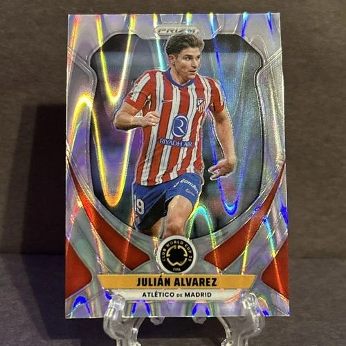 Julian Alvarez 2025 Panini Prizm Seismic Prizm /25