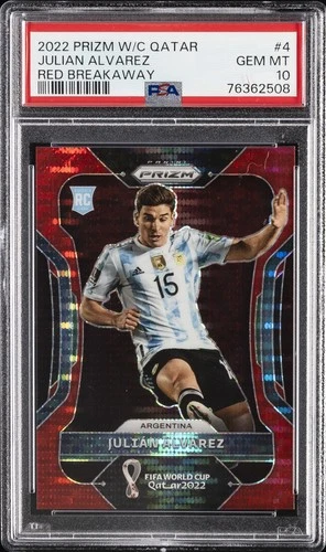 Julian Alvarez 2022 Panini Prizm World Cup Red 88/99