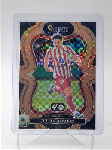 Julian Alvarez 2025 Panini Select Bronze Checker /99