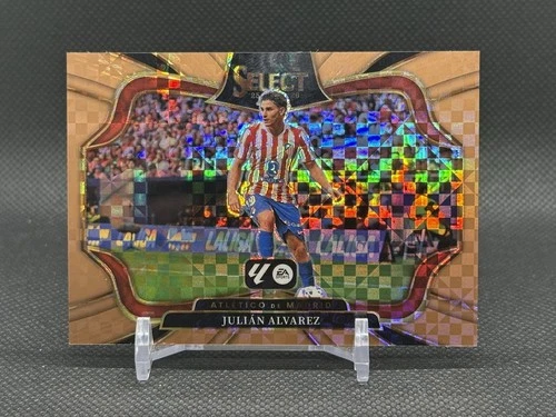Julian Alvarez 2025 Panini Select Bronze Checker /99