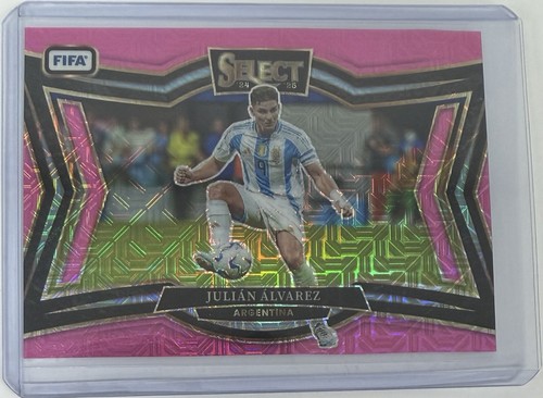 Julian Alvarez 2024 Panini Select FIFA Rosa Mojo Prizm /299