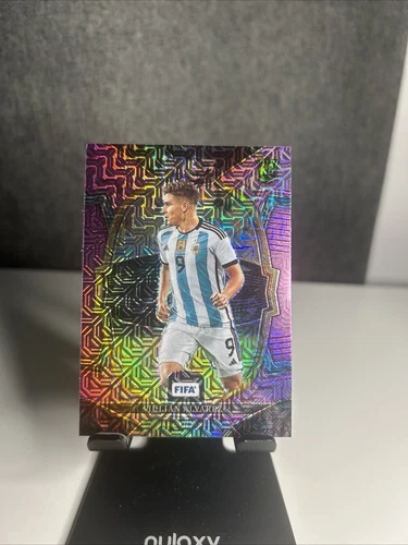 Julian Alvarez 2022 Panini Select FIFA Terrace Purple Mojo #3