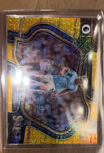 Julian Alvarez 2022 Panini Select Gold Mojo Prizm /10