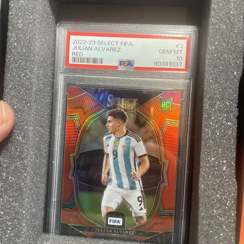 Julian Alvarez 2022 Panini Select Red /3