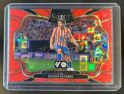 Julian Alvarez 2025 Panini Select Red Pandora Prizm #218