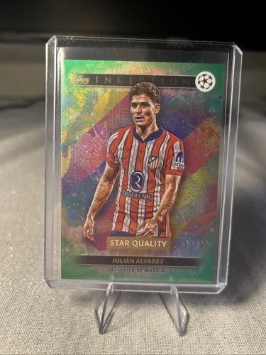 Julian Alvarez 2024 Topps Inception UCC Green Foil /99
