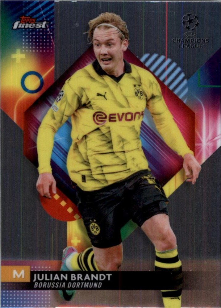 Julian Brandt 2023 Topps Finest UEFA Club Competitions