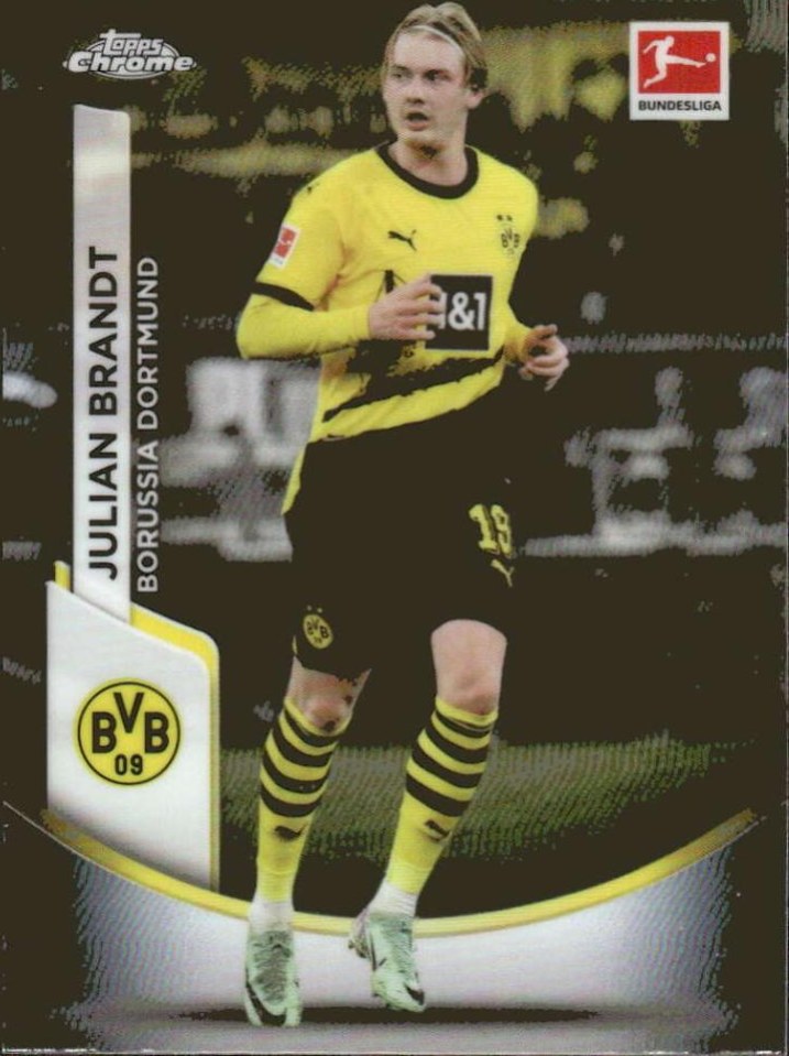 Julian Brandt 2023 Topps Chrome Bundesliga