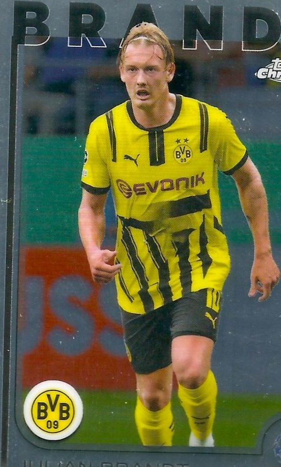 Julian Brandt 2024 Topps Chrome UEFA Club Competitions