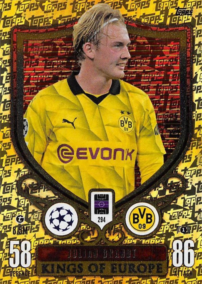 Julian Brandt 2023 Topps Match Attax UEFA Club Competitions Extra