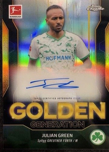 Julian Green 2021 Topps Chrome Gold
