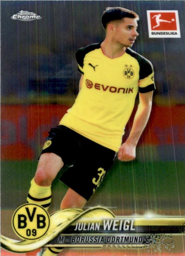 Julian Weigl 2018 Topps Chrome Bundesliga 86