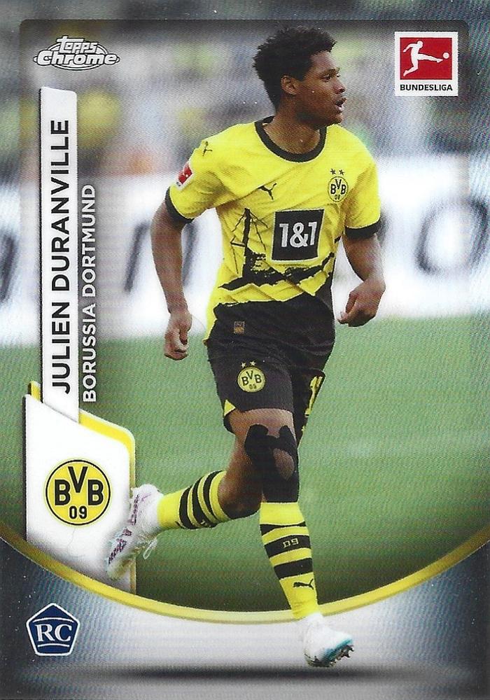 Julien Duranville 2023 Topps Chrome Pink Refractor