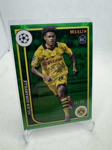 Julien Duranville 2023 Topps Merlin Chrome Green /99