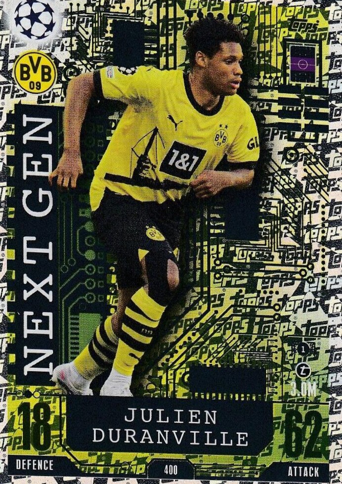 Julien Duranville 2023 Topps Match Attax UEFA Club Competitions