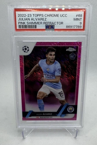 Julián Álvarez 2022 Topps Chrome Pink Shimmer /250