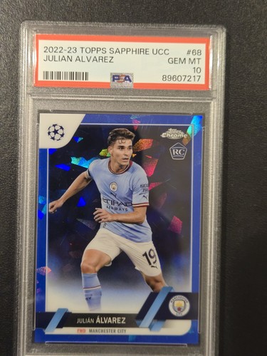 Julián Álvarez 2022 Topps Cromo Zafiro Sapphire