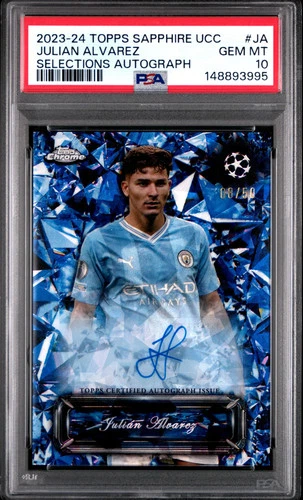 Julián Álvarez 2023 Topps Cromo Zafiro Sapphire /50
