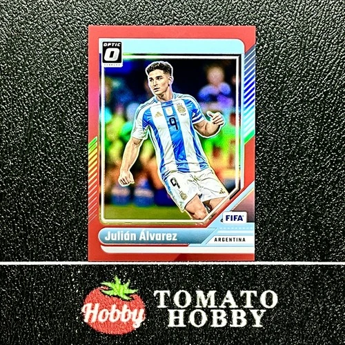 Julián Álvarez 2024 Panini Donruss FIFA 2024-25 Optic Red Refractor /299