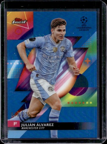 Julián Álvarez 2023 Topps Finest UEFA Azul Cielo /275