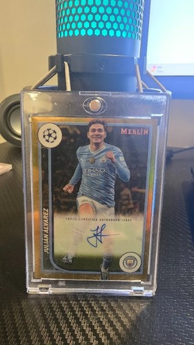 Julián Álvarez 2023 Topps Merlin Chrome Gold Refractor /50