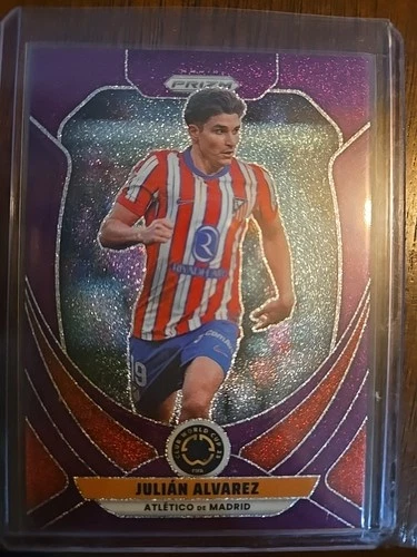 Julián Álvarez 2025 Panini Prizm Club World Cup Purple Glitter /25