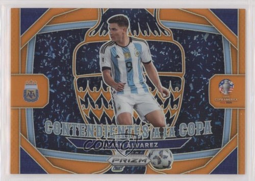 Julián Álvarez 2024 Panini Prizm Orange /25