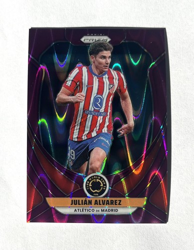 Julián Álvarez 2025 Panini Prizm Púrpura Sísmica /99