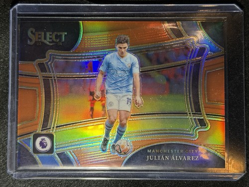 Julián Álvarez 2023 Panini Select FIFA Orange Prizm /75