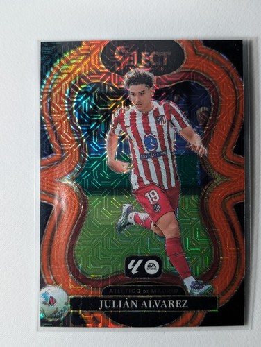Julián Álvarez 2025 Panini Select Orange Mojo Prizm /199