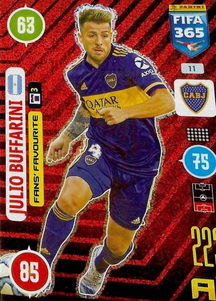 Julio Buffarini 2021 Panini Adrenalyn XL FIFA 365