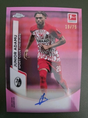 Junior Adamu 2024 Topps Chrome Pink Refractor /75