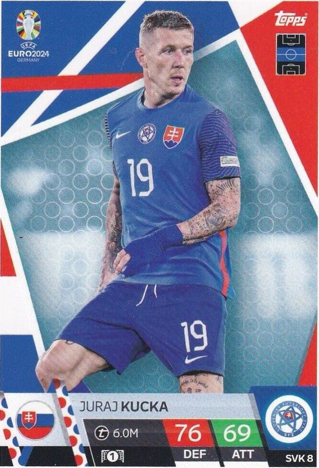 Juraj Kucka 2024 Topps Match Attax UEFA EURO