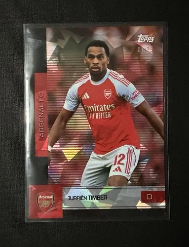 Jurrien Timber 2025 Topps Arsenal Team Set /25