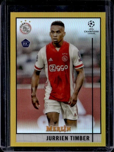 Jurrien Timber 2021 Topps Merlin Chrome Gold Refractor /50