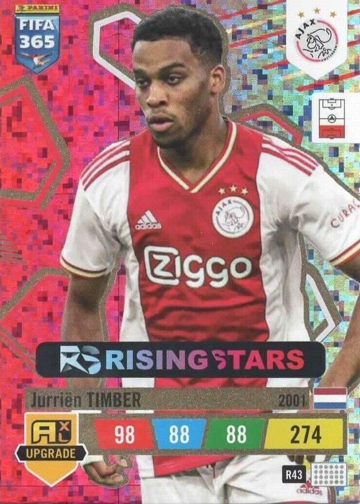 Jurrien Timber 2023 Panini Adrenalyn XL FIFA 365 Upgrade