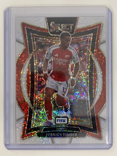 Jurrien Timber 2024 Panini Select FIFA White Sparkle