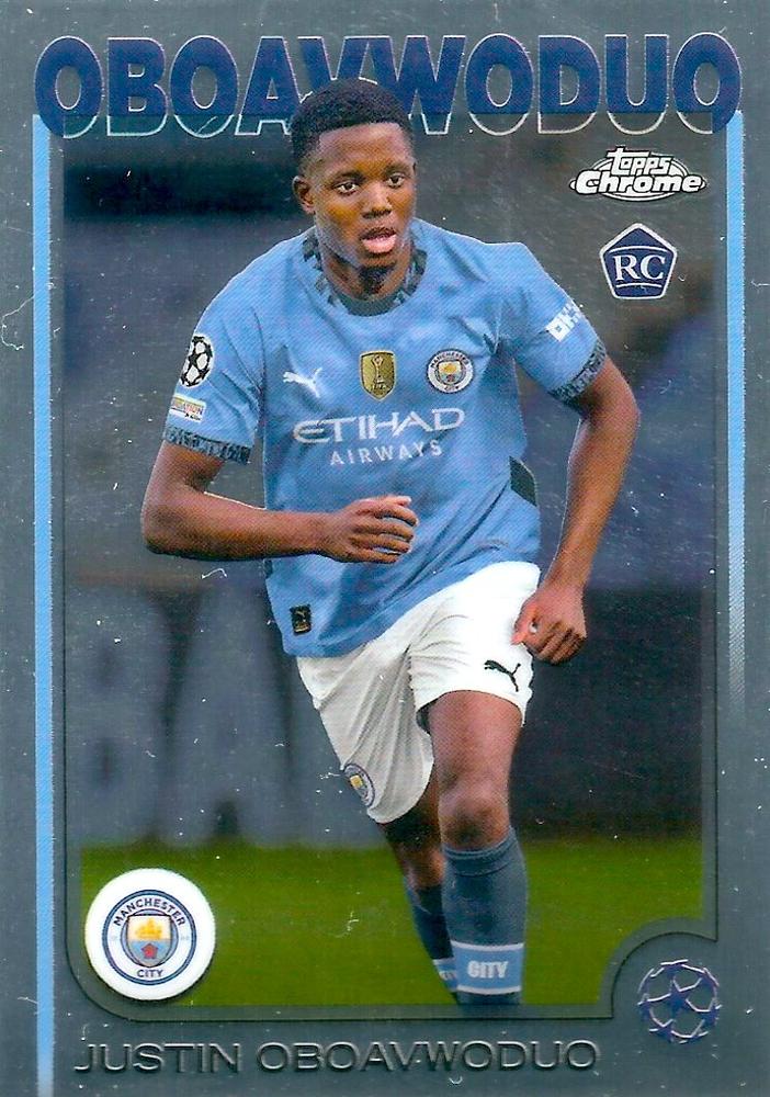 Justin Oboavwoduo 2024 Topps Chrome UEFA Club Competitions