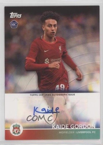 Kaïde Gordon 2021 Topps Liverpool Team Set