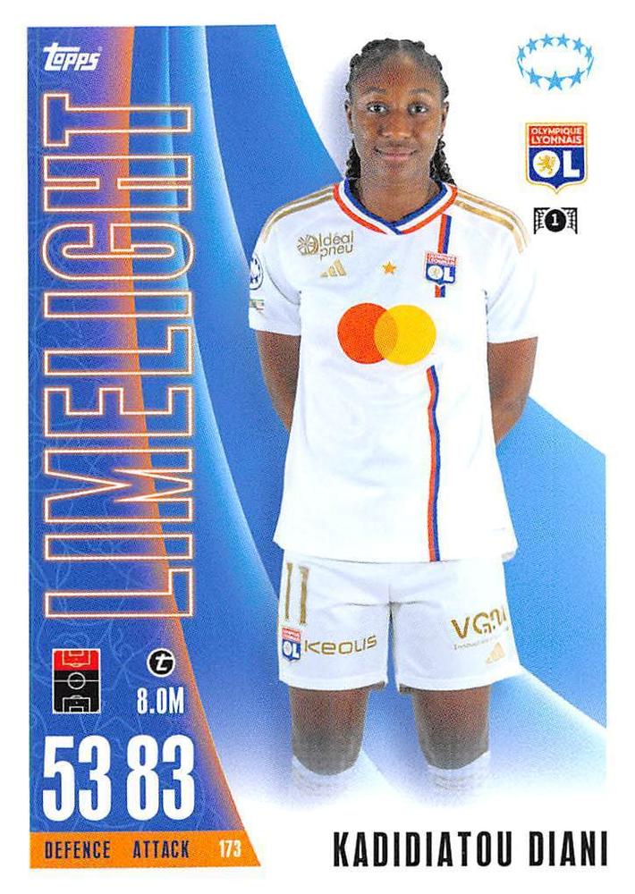 Kadidiatou Diani 2023 Topps Match Attax UEFA Club Competitions Extra