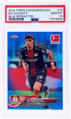 Kai Havertz 2018 Topps Chrome Bundesliga Blue Refractor /199