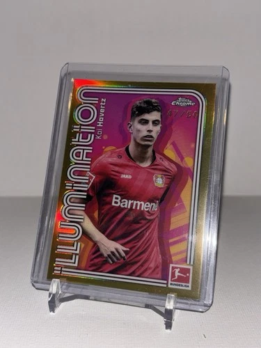 Kai Havertz 2025 Topps Chrome Bundesliga Gold Illumination /50