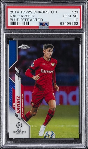 Kai Havertz 2019 Topps Chrome Champions League Blue Refractor /150