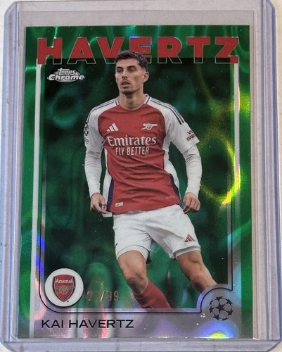 Kai Havertz 2024 Topps Chrome Green Lava Refractor /99