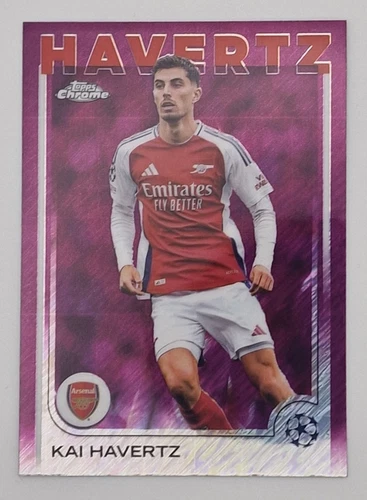 Kai Havertz 2024 Topps Chrome Magenta Shimmer