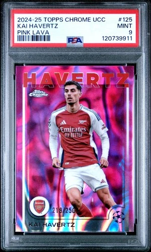 Kai Havertz 2024 Topps Chrome Pink Lava