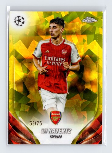 Kai Havertz 2024 Topps Chrome Sapphire Yellow /75